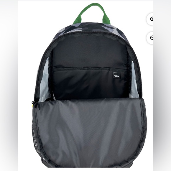 John Deere Boys' August 17" Laptop Backpack with Lunch Box, Black Camo - Picture 8 of 14